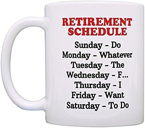 ThisWear Retirement Gag Gift Retirement Schedule Calendar Office Humor Coworker