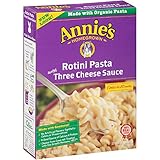 Annie's Rotini Pasta with Three Cheese Sauce Pasta 7.25 oz Box (Pack of 6)