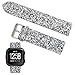 Moonooda Bling Watch Band Compatible for Fitbit Versa (1,2)/ Versa Lite Edition/Versa SE Glitter Sparkle Smartwatch Bands and Wristband Replacement for Women and Men Fitbit Versa Watch,Silver