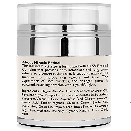 Retinol Moisturizer Cream for Face - with Retinol, Hyaluronic Acid, Vitamin E and Green Tea. Best Night and Day Moisturizing Cream 1.7 fl oz. - Image 4