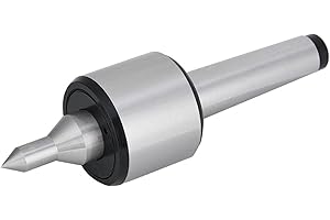 MT3 60° Live Revolving Center Carbon Steel High Accuracy Turning 0.000197" Lathes CNC Tools for Lathe Tailstock Machine