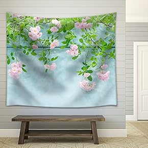 Rose Garden - Fabric Wall Tapestry Home Decor - 51x60 inches