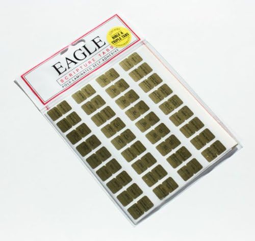 LDS King James Bible Gold Foil Scripture Tabs - Easy to Apply - Old Testament & New Testament