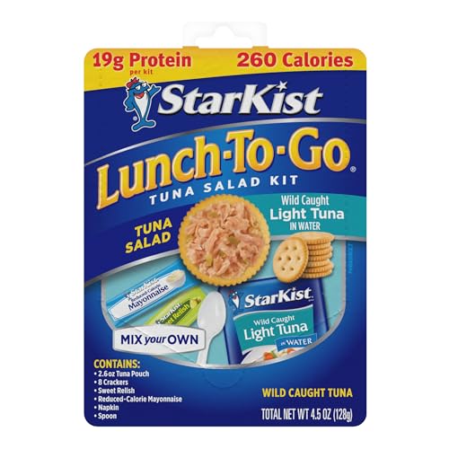 STARKIST LUNCH TO-GO CHUNK LIGHT MIX YOUR OWN TUNA SALAD – 4.5 OZ- (PACK OF 5)