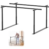 6FT Physical Therapy Parallel Bar, Adjustable Walking Assist Bar for Rehab
