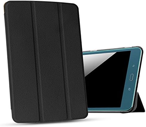 Samsung Galaxy Tab A 10.1 Case (No S Pen) - Alltic Ultra Slim Lightweight Stand Cover with Auto Sleep/Wake Feature for Samsung Tab A 10.1 (SM-T580/SM-T585) - Black