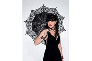 NCIS Pauley Perrette as Abby with parasol 8 x 10 Inch Photo