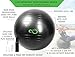 Live Infinitely Exercise Ball (55cm-95cm) Extra Thick Professional Grade Balance & Stability Ball- Anti Burst Tested Supports 2200lbs- Includes Hand Pump & Workout Guide Access Grey 85cm