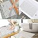 E-More Non Slip Shower Floor Mat Washable Bath Mat with Suction Cups Bathroom Kitchen Door Floor Tub Safety Mats Bathtub Mat with Drain Hole (White)