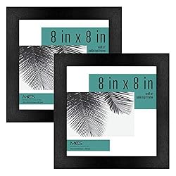 MCS Studio Gallery Frame, Black Woodgrain, 8 x 8 in