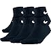 Nike 6 Pack Boys' Band Cotton Quarter Socks