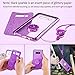 OCYCLONE Galaxy Note 8 Case, Glitter Diamond Rhinestone Bumper with Ring Stand Sparkly Protective Samsung Galaxy Note 8 Case for Girl Women - Violet Purple