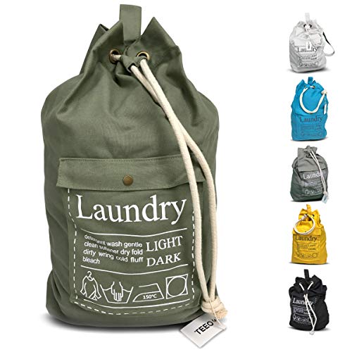 Teeo Laundry Bag Backpack Dorm Essentials Travel Laundry Bag