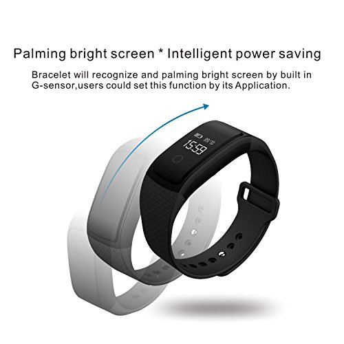 L@YC Smart Bracelet A09 with Heart Rate Monitor Blood Oxygen Blood Pressure Detection Smart Watch Multifunctional Sports Bluetooth Wristwatch for iOS and Android, White