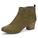 Dream Pairs Women's Keeny Cowboy Chunky Heel Ankle Booties