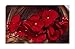 Meiysh Handmade Flower Side Hair Comb Bridal Headpiece Wedding Accessories-Wine red