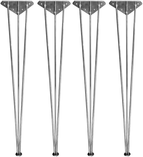 73 cm schwere Haarnadel-Möbelbeine, 3 Stangen Tischbeine - konische