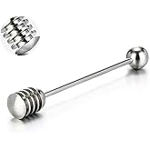 Honey Dipper Stick Stainless Steel Wand for Honey Pot Containers-6.3 Inch