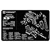 TekMat Springfield Armory XD MOD.2 Cleaning Mat / 11 x 17 Thick, Durable, Waterproof / Handgun Cleaning Mat with Parts Diagram and Instructions / Armorers Bench Mat / Black