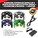 4 Pack Gamecube Controller Bundle – with 4 Extension Cords and a 4-Port Adapter for/Switch/PC by EVORETROthumb 1