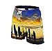 Matereek Men's Shorts Stripe Effect Sweamwear Swim Trunks