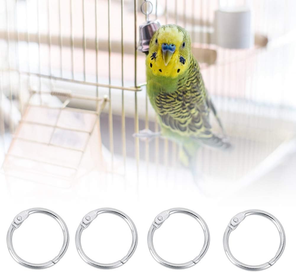 10PCS Bird Foot Rings Sturdy Parrot Iron Anklet Buckle Pigeon Foot Ring Set Animal Feeding Tools - Image 4