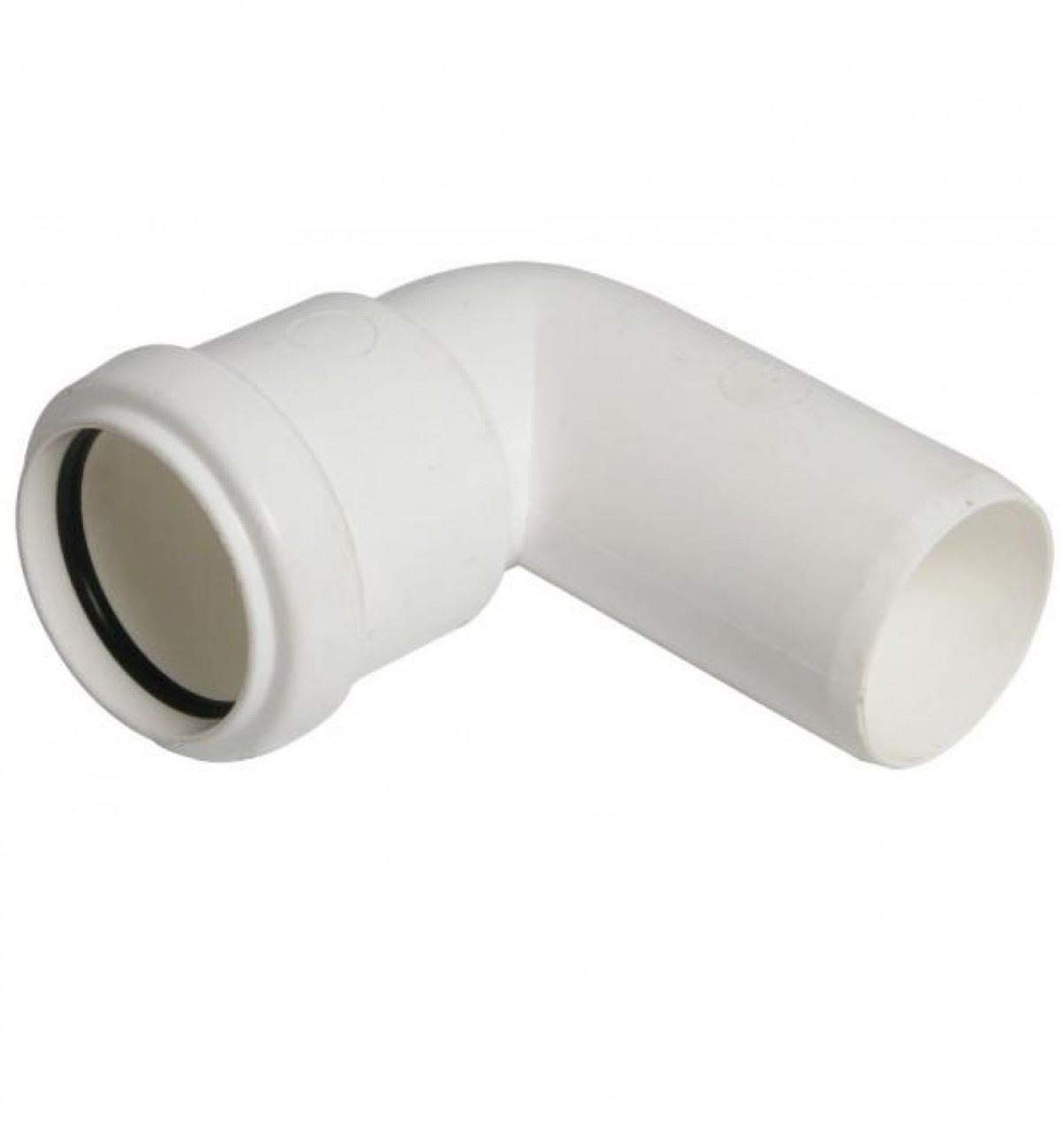 FLOPLAST 32mm White Pushfit Waste Pipe Conversion Bend - Bag of 2