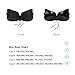 Strapless Self Adhesive Silicone Invisible Push-up Bra Reusable Padded Invisible Bra , Black D