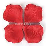100pcs Red Silk Rose Petals Wedding Bridal Party Flower Scatters