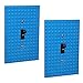 Set of 2, Light Switch Cover Building Brick Novelty Light Switch Plates (Blue), Compatible with All Major Brands