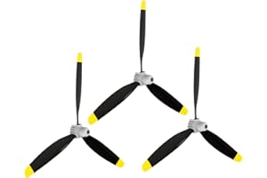 LEAMBE 3 Sets Spare RC Plane Propellers Compatible with F4U Corsair & P47 Thunderbolt Remote Control Airplane Nose Cone