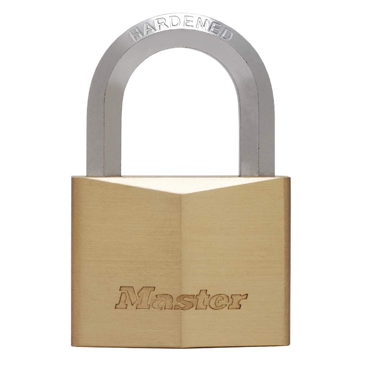 Master Lock 1145EURD Key Padlock with Brass Body and Hexagonal Shackle, Gold, 7,2 x 4 x 2,1 cm