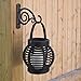 Gray Bunny 2 Pack Outdoor Plant Hanger Hook, 6” Large Victorian Heavy Duty Iron Wall Hooks for Bird Feeders, Lanterns, Wind Chimes, Patio Decor - Black, Christmas Wreath, Outdoor Decorations