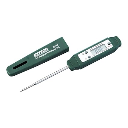 Extech Wasserdichtes Stabthermometer, 1 Stück, 39240