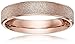 LOVE Beauties 4mm Women's Titanium Rose Gold Wedding Band Ring