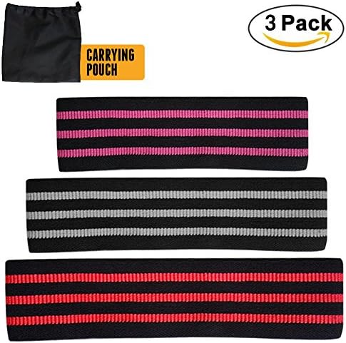 Booty Bands Resistance Bands|Hip Circle Exercise Bands set of 3|Workout Bands for Squats, Thighs, Legs and Butt|Include Heavy, Medium, Low Level| Strong Non Slip Hip Circle Bands Set