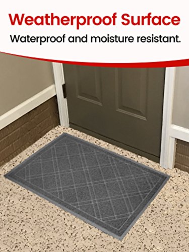 SlipToGrip Universal Door Mat – Plaid Design Size 35” x 23” – Anti Slip, Durable & Washable – Duraloop Mesh Entrance Outdoor & Indoor Welcome Mat – Dirt and Dust Absorber - Thumbnail 3