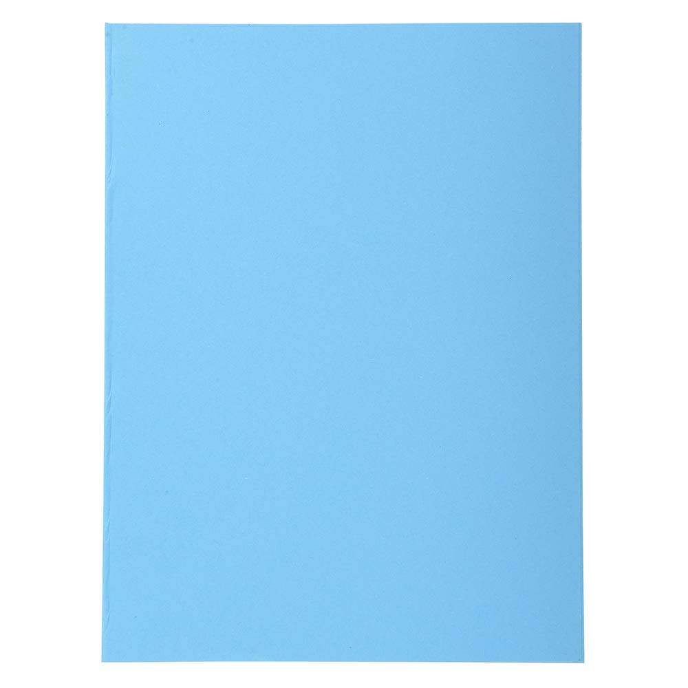 Exacompta - Ref 420010E - Forever Collection - Recycled Square Cut Folder - A4 (210 x 297mm), 170gsm Recycled Board, Blue Angel Certified - Bright Blue (Pack of 100)