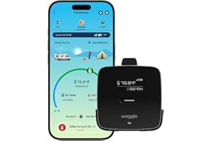 Waggle RV Pet Temperature Monitor – 4G Cellular | Real-Time Alerts for Temperature, Humidity & Power Loss | Dog Safety in RV, Car, or Home | App Controlled | No WiFi | Subscription Required