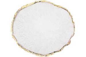 Nail Art Palette Stone,Resin Nail Art Palette,Nail Art Painting Mixed Color Palette Gold Edge Nail Gel Color Makeup Display