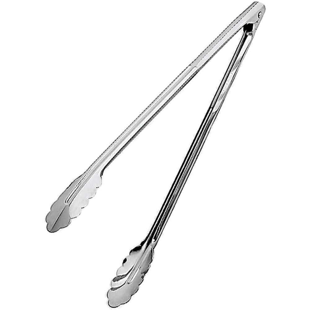 Paderno World Cuisine stainless steel serving tongs, 11 7/8"