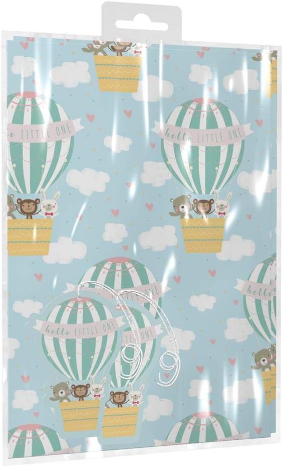 baby boy birthday wrapping paper