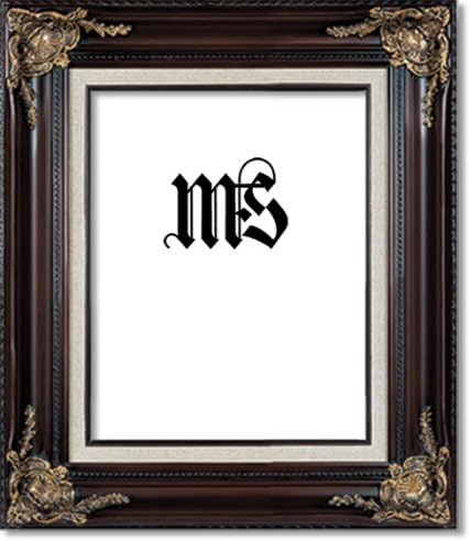 Imperial Frames 11 by 14-Inch/14 by 11-Inch Picture/Photo Frame, Mahogany Molding with Rich Floral Designs with Gold and a Canvas Liner