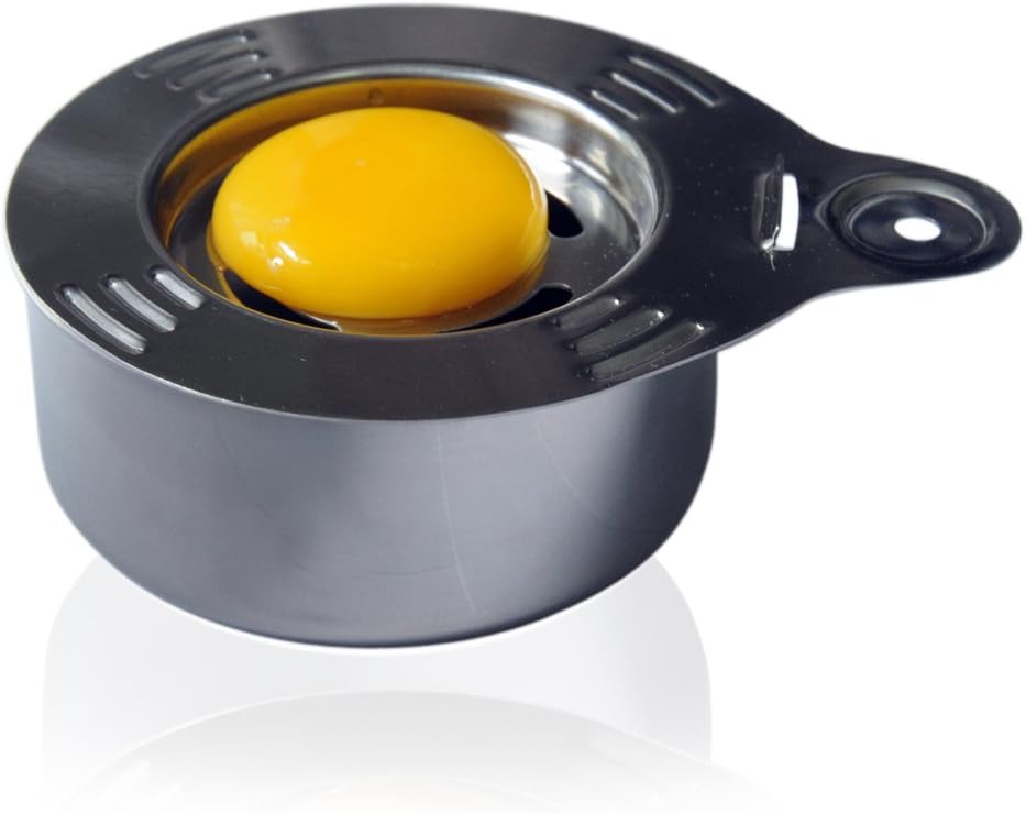 Delpoon Egg Yolk Separator With Bowl - Made From Stainless Steel, Durable and Dishwasher Safe Egg Whites Separator Tool