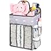 Hanging Nursery Organizer and Baby Diaper Caddy, Selbor Diapers Stacker Storage Bag for Changing Table, Crib, Playard or Wall - Nursery Organization & Baby Shower Gifts for Newborn (Elephant)