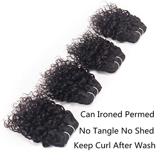 Brazilian-Curly-Human-Hair-Weave-4-Bundles-Jerry-Curl-Human-Hair-Kinky-Curly-8A-Grade-Real-Virgin-100-Unprocessed-Remy-Hair-Extensions-Natural-Black-Color-8-Inch-50gPc