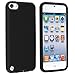Touch 6 Case/Touch 5 Case, [Black] Soft Rubber TPU Gel Anti Slip Slim Grip Cover Case for iPod Touch 7 (7th Generation) and Compatible with iPod Touch 6 (6th Generation)