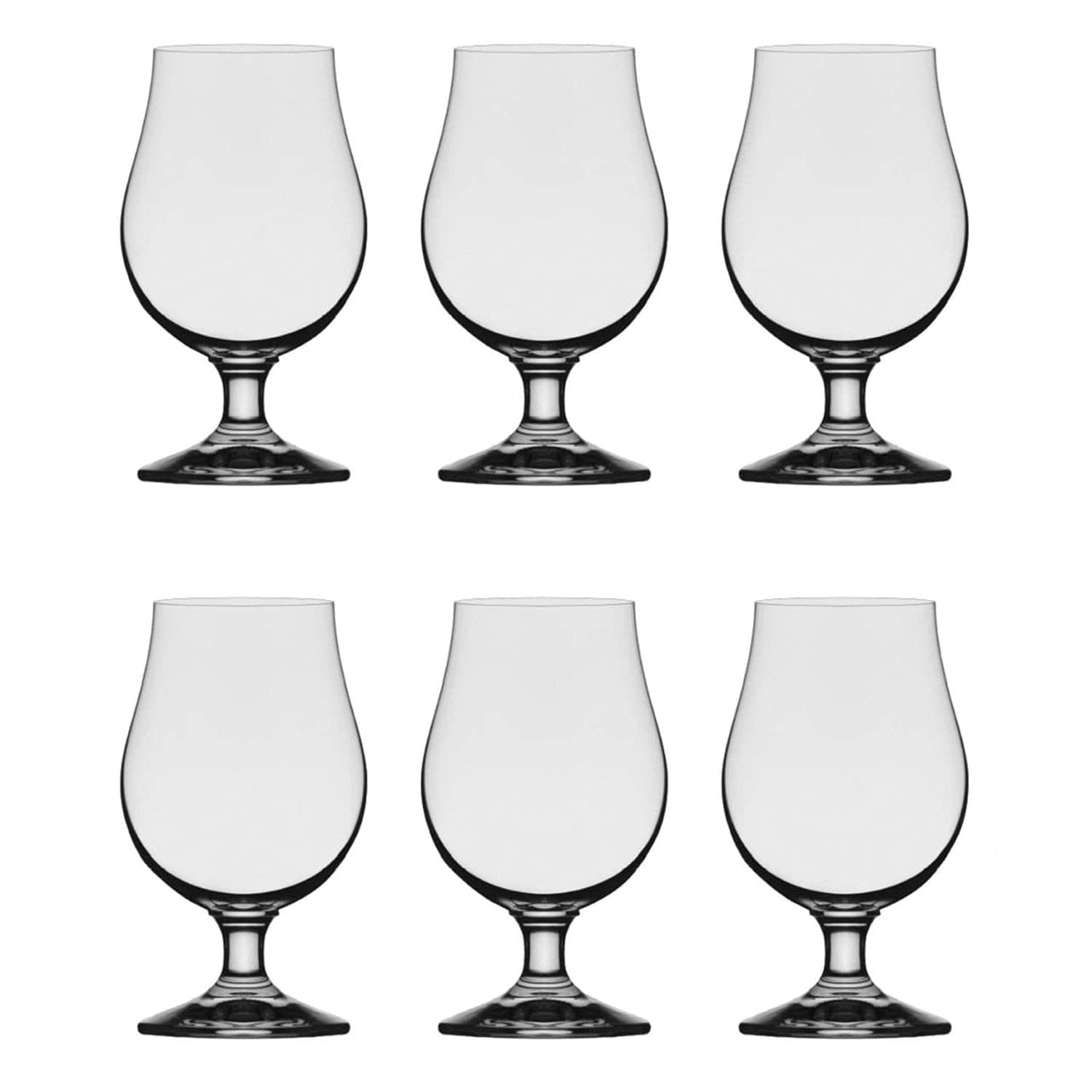 Stölzle Lausitz 0.3l Beer Tulip from the Berlin Series, 390ml, 6-piece set, highly functional beer glasses, timelessly elegant beer goblets