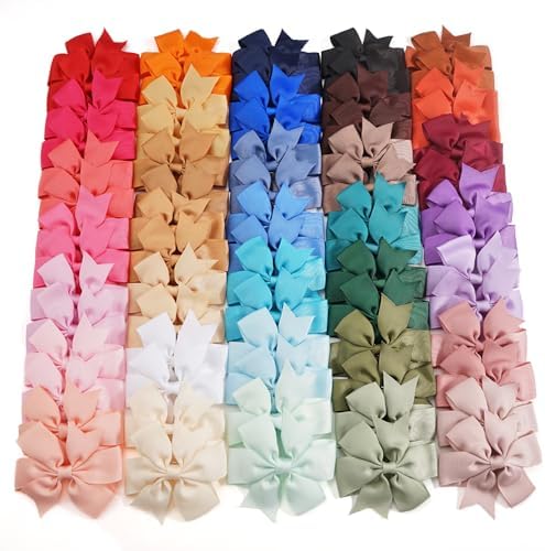 CÉLLOT 80 Pcs Boutique Girls Hair Bows Hair Barrettes  display picture 3