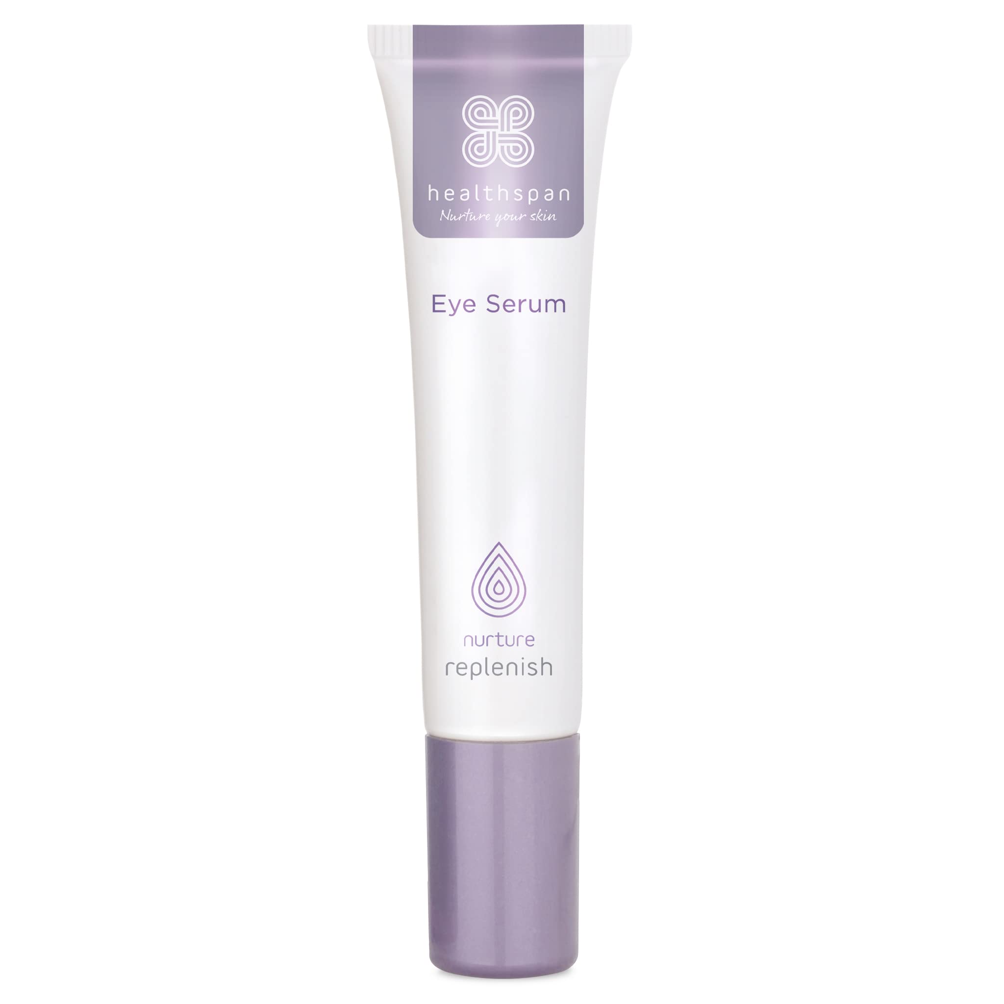 Healthspan Replenish Eye Serum (15ml) | With Phytoestrogens | Moisturises & Reduces Puffiness Around the Eyes | Reduces Fine Lines | With Shea Butter, Pro-Vitamin B5 & Vitamin E | Menopause Support